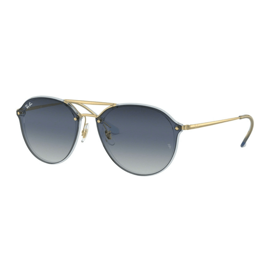 Lentes de sol RB4292N Aviator Blaze Double Bridge Dorado Azul Degradado