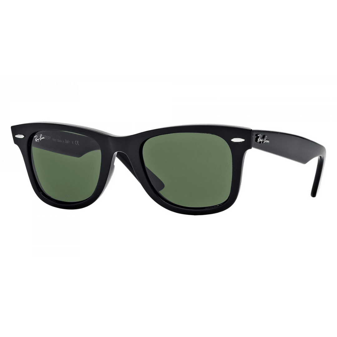 Lentes de sol Rb2140 901 Wayfarer Negro G-15 Clásico