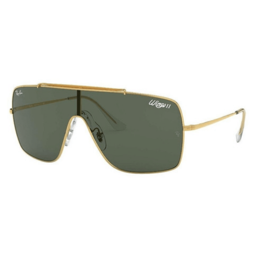 Lentes de sol RB3697 905071 Wings II Negro G15 Dorado