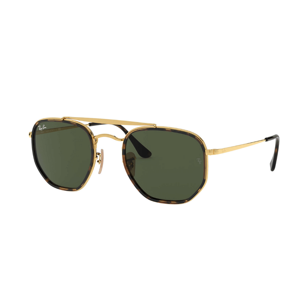 Lentes de sol Rb3648m 001 Marshall II Negro G-15 Dorado
