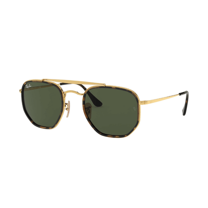 Lentes de sol Rb3648m 001 Marshall II Negro G-15 Dorado