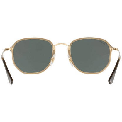 Lentes de sol Rb3579n 001/71 Hexagonal Blaze Negro G15 Dorado Icon - Vista 4