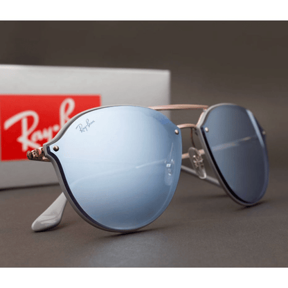 Lentes de sol Rb4292n 63261u Aviator Blaze Double Bridge Espejo Lila - Vista 2