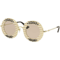 Lentes de sol GG0113S 009 Round Soave Amore Rosa Blanco