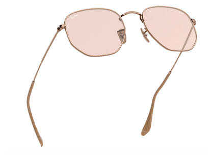 Lentes de sol Rb3548n 91310x Hexagonal Rosa Transparente Evolve - Vista 2