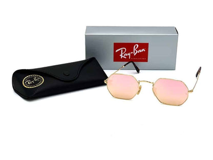 Lentes de sol RB3556N 001/Z2 Octagonal Flat Rosa Dorado - vista 2