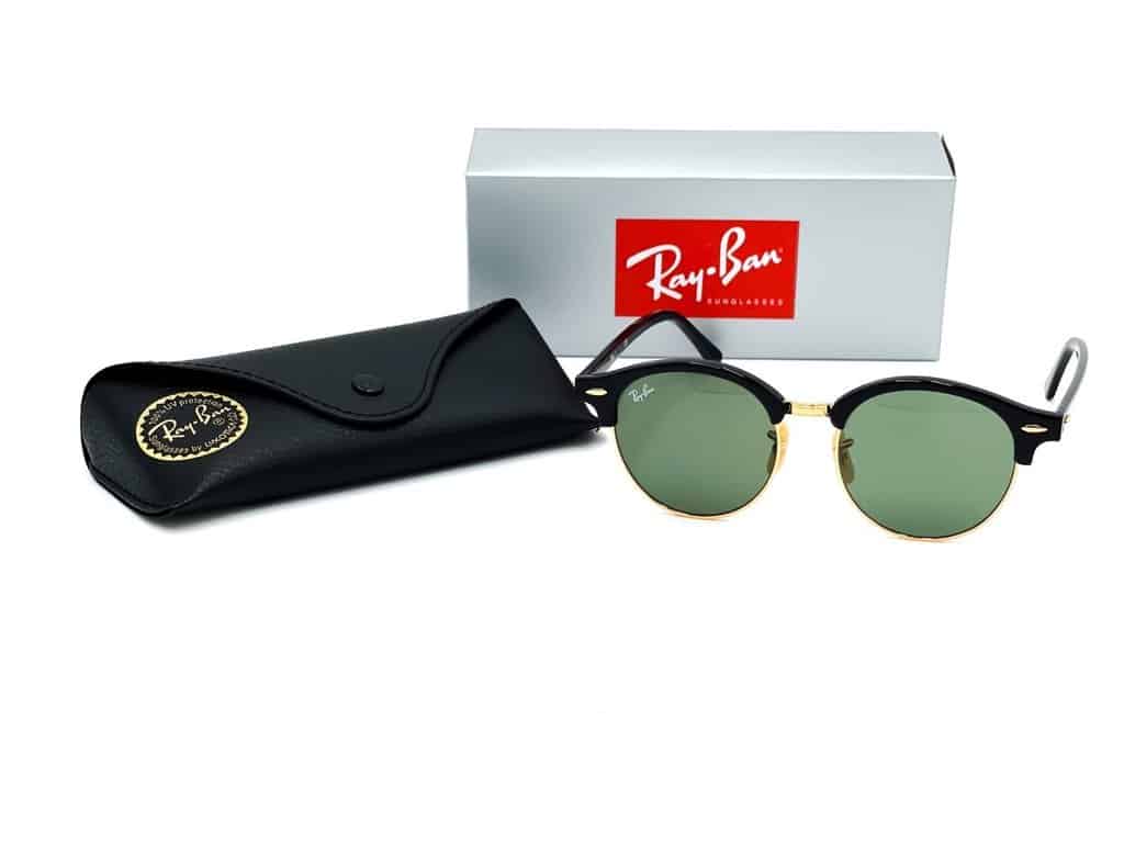 Lentes de sol RB4246 901 Clubround Negro G-15 Dorado Clásico - vista 2