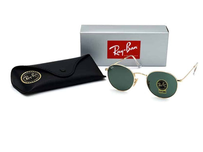 Lentes de sol RB3447N 001 Round Metal Negro G-15 Dorado - vista 2