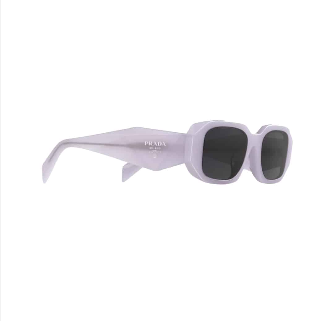 Lentes de sol SPR17W 04Z-5S0 Symbole Rectangle Lila Negro