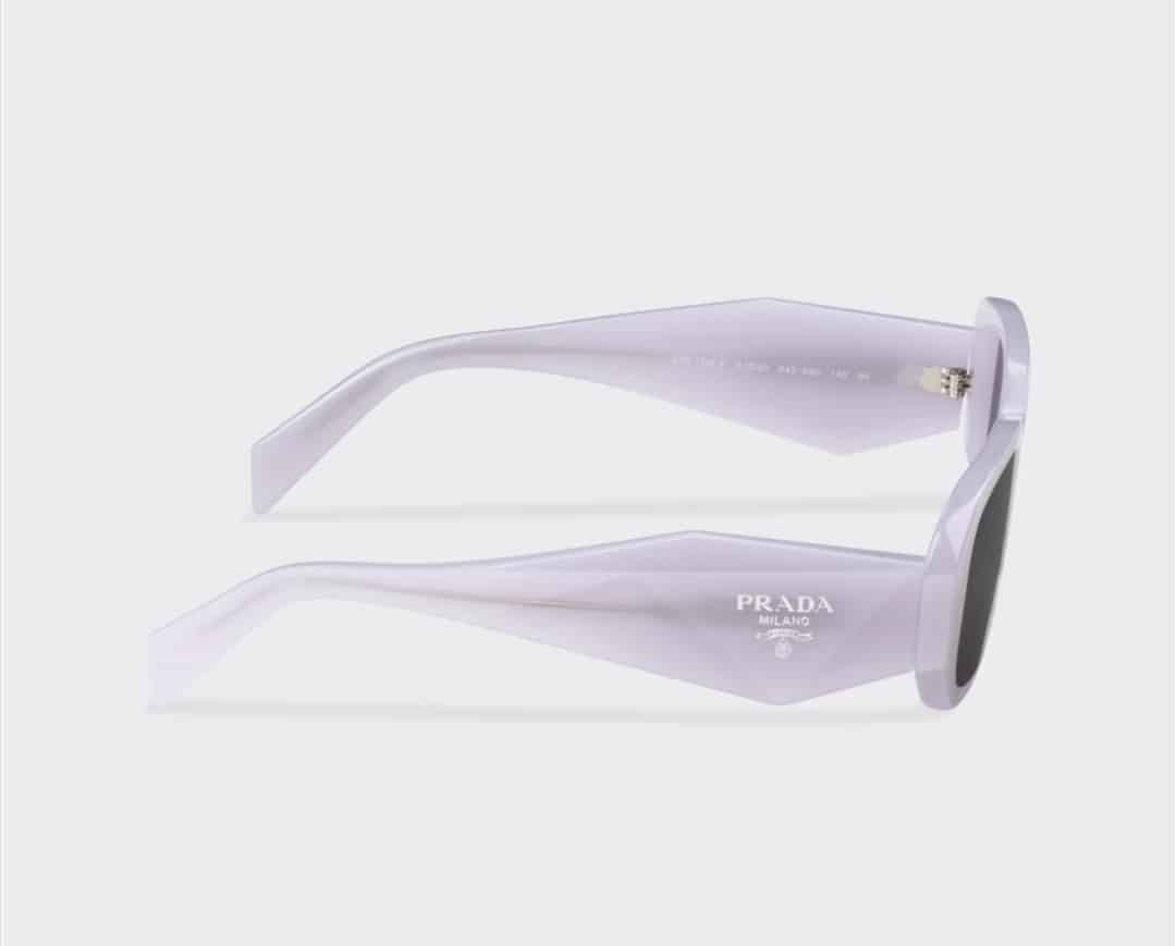 Lentes de sol SPR17W 04Z-5S0 Symbole Rectangle Lila Negro
