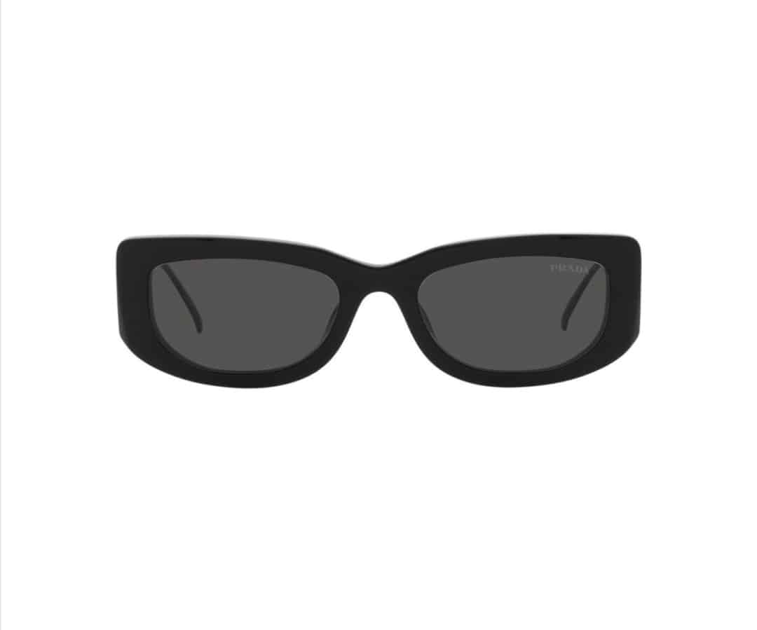 Lentes de sol SPR 14Y 1AB-5S0 Symbole Rectangle Black Silver