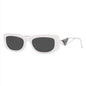 Lentes de sol SPR14Y 142-5S0 Symbole Rectangle White Silver