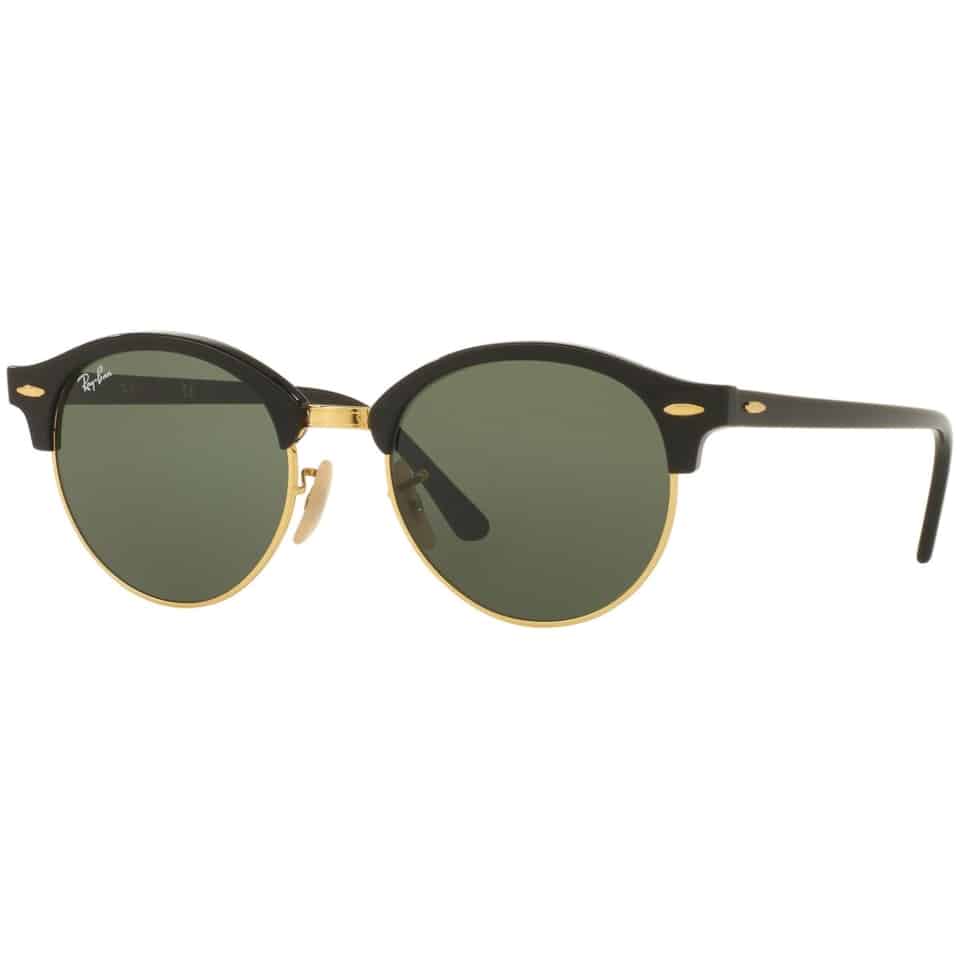 Lentes de sol RB4246 901 Clubround Negro G-15 Dorado Clásico