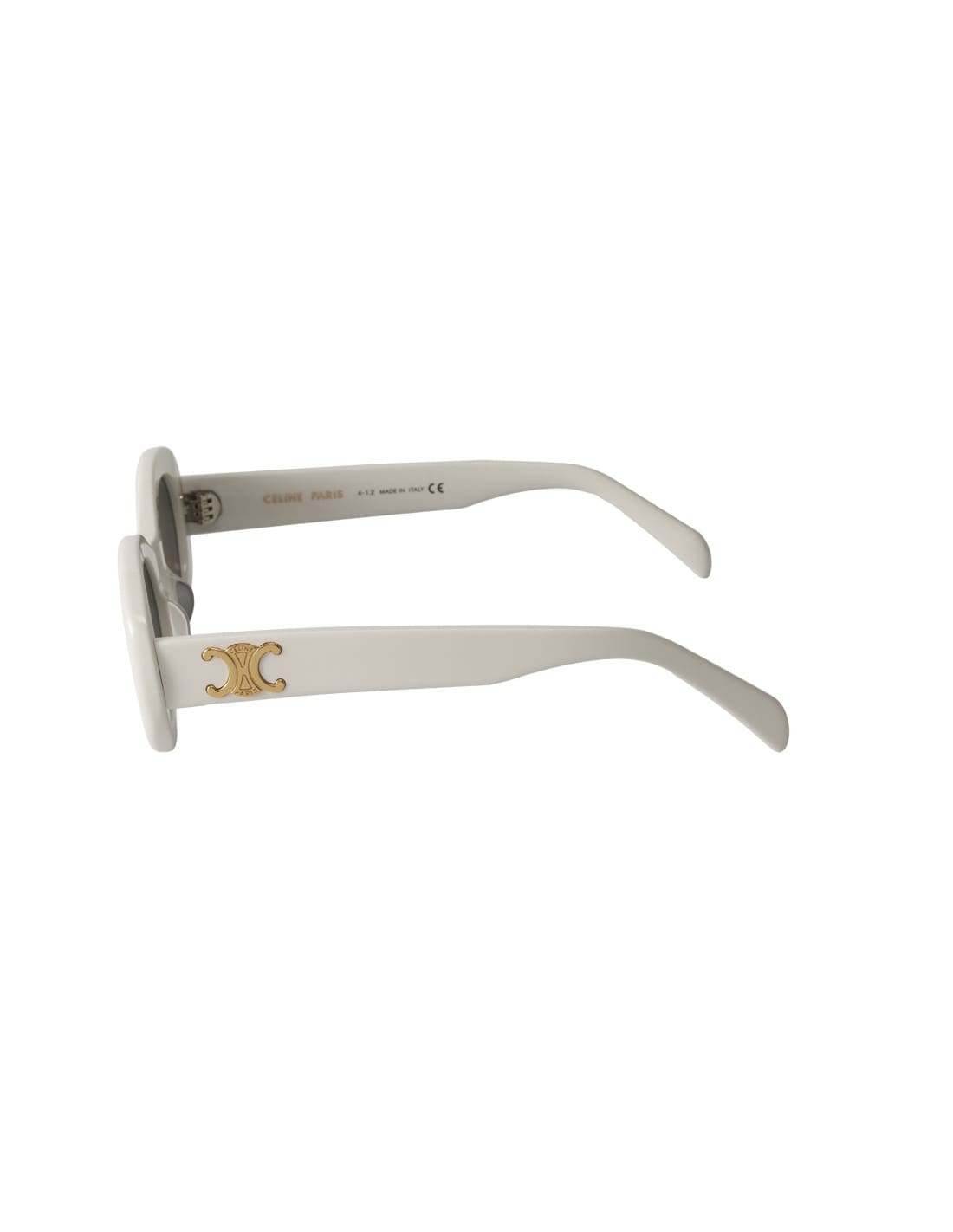 Lentes de sol CL40194U 25A Oval Shape Blanco Dorado