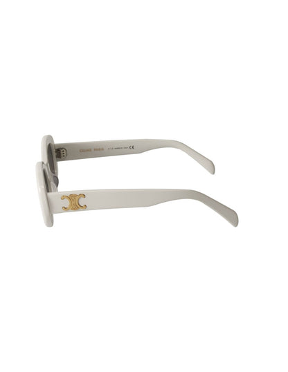 Lentes de sol CL40194U 25A Oval Shape Blanco Dorado