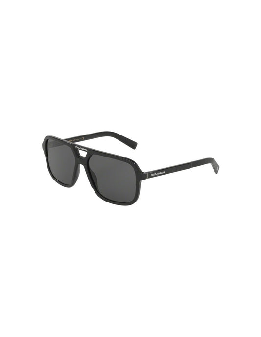 Lentes de sol DG4354 501/87 Aviator Square Negro Gris