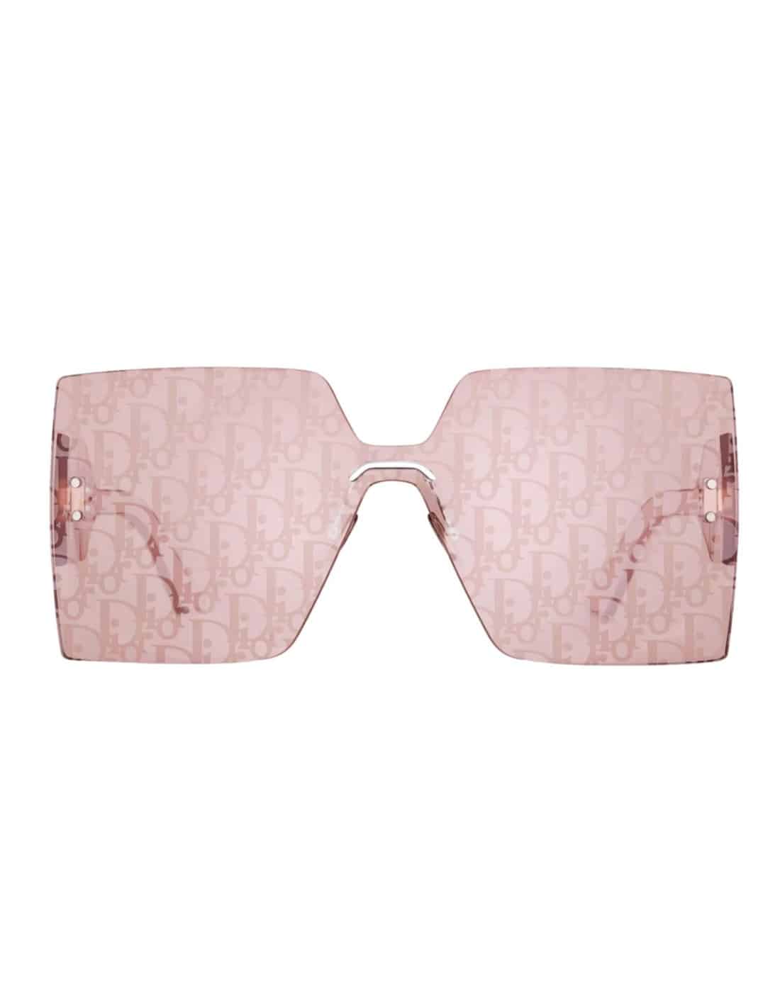 Lentes de sol DiorClub M5U F0L0 Square Shape Rosa Gris vista 2