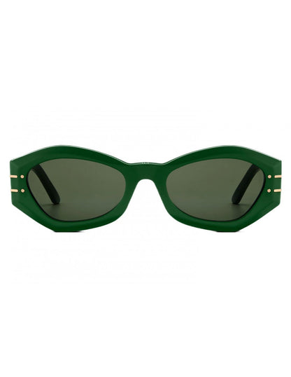 Lentes de sol Signature B1U 55C0 Square Shape Verde - Vista 2