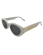 Lentes de sol Signature B5I 30C0 Eye Cat Shape Blanco Dorado