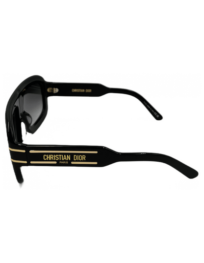Lentes de sol Signature M1U I0A1 Square Shape Negro Dorado vista 2