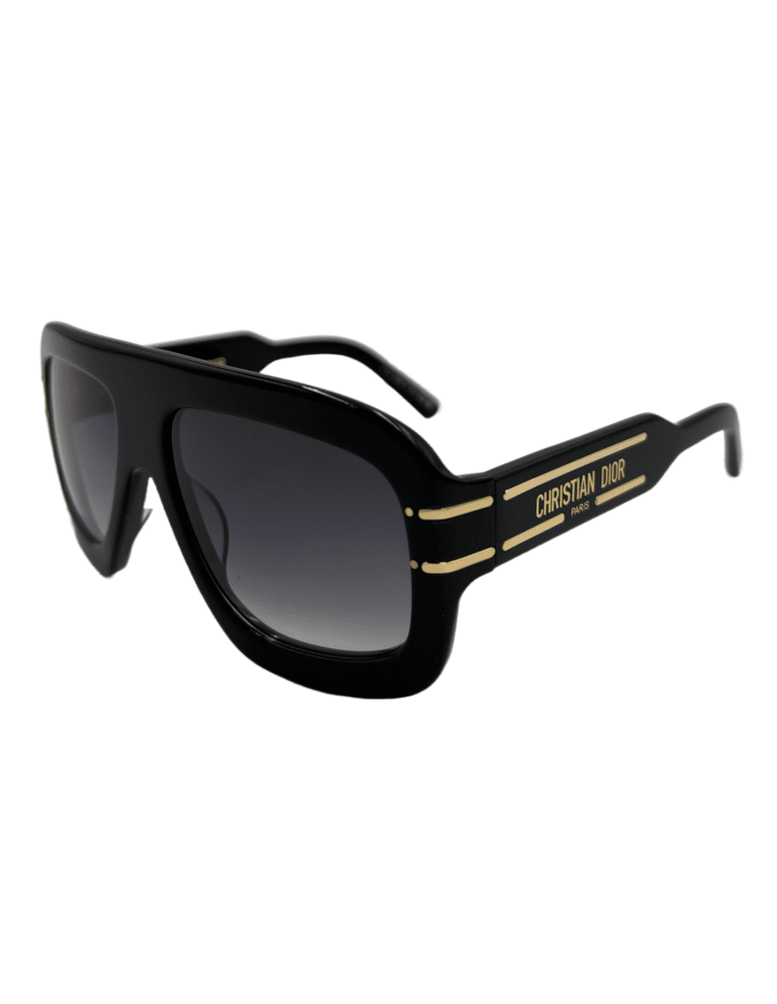 Lentes de sol Signature M1U I0A1 Square Shape Negro Dorado