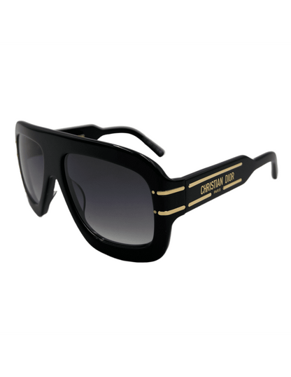 Lentes de sol Signature M1U I0A1 Square Shape Negro Dorado