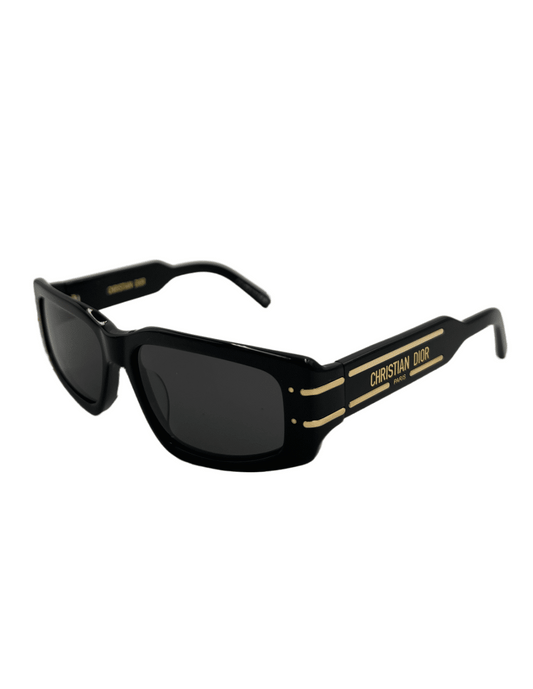 Lentes de sol Signature S9U I0A1 Square Shape Negro Dorado