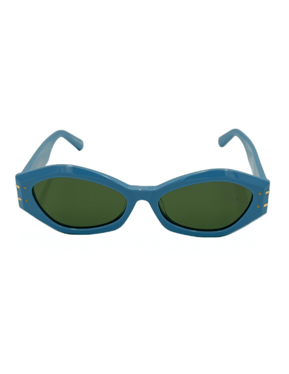 Lentes de sol DiorSignature B1U 80C0 Square Shape Azul Dorado vista 2