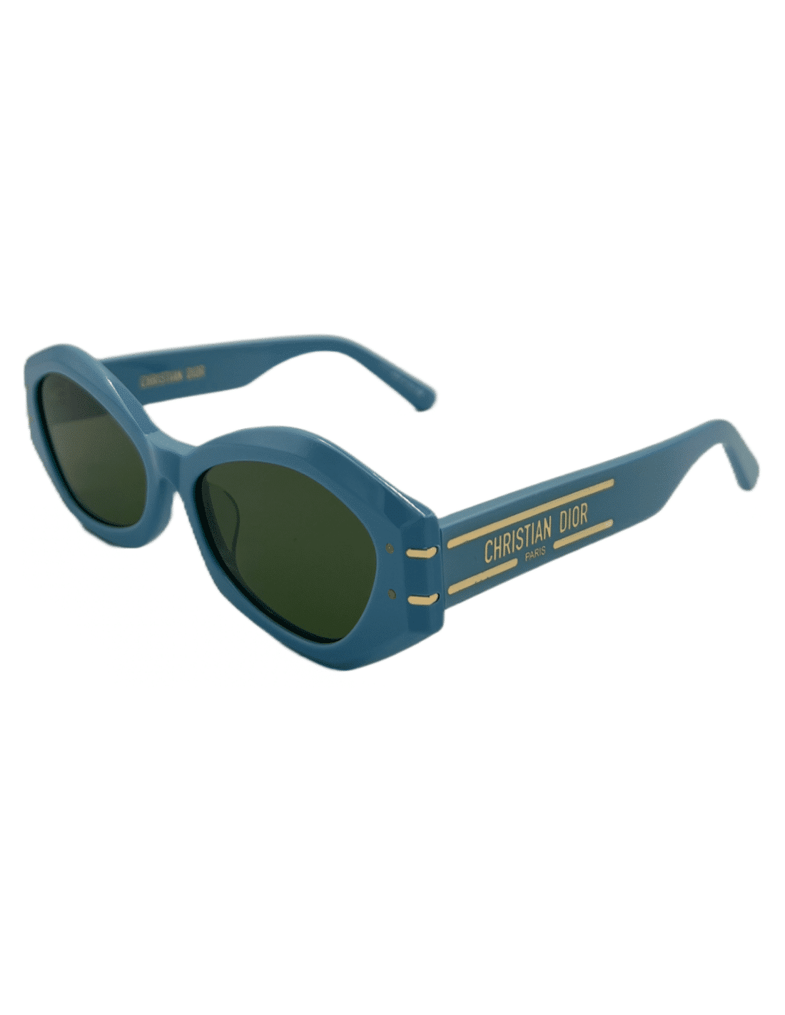 Lentes de sol DiorSignature B1U 80C0 Square Shape Azul Dorado