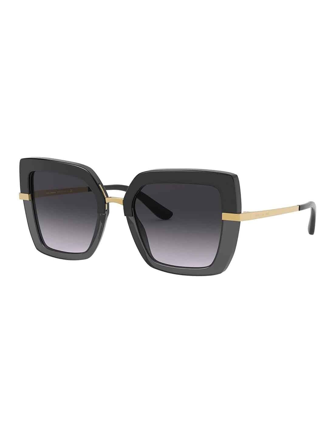 Lentes de sol DG4373 3246/8G Square Shape Negro Dorado