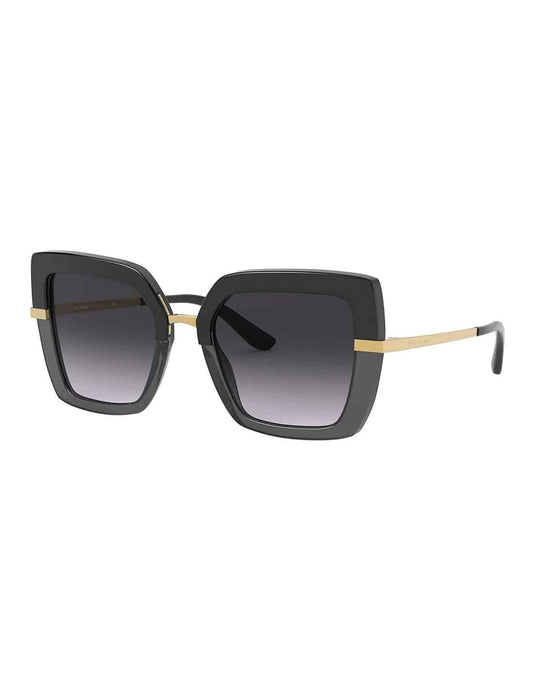 Lentes de sol DG4373 3246/8G Square Shape Negro Dorado