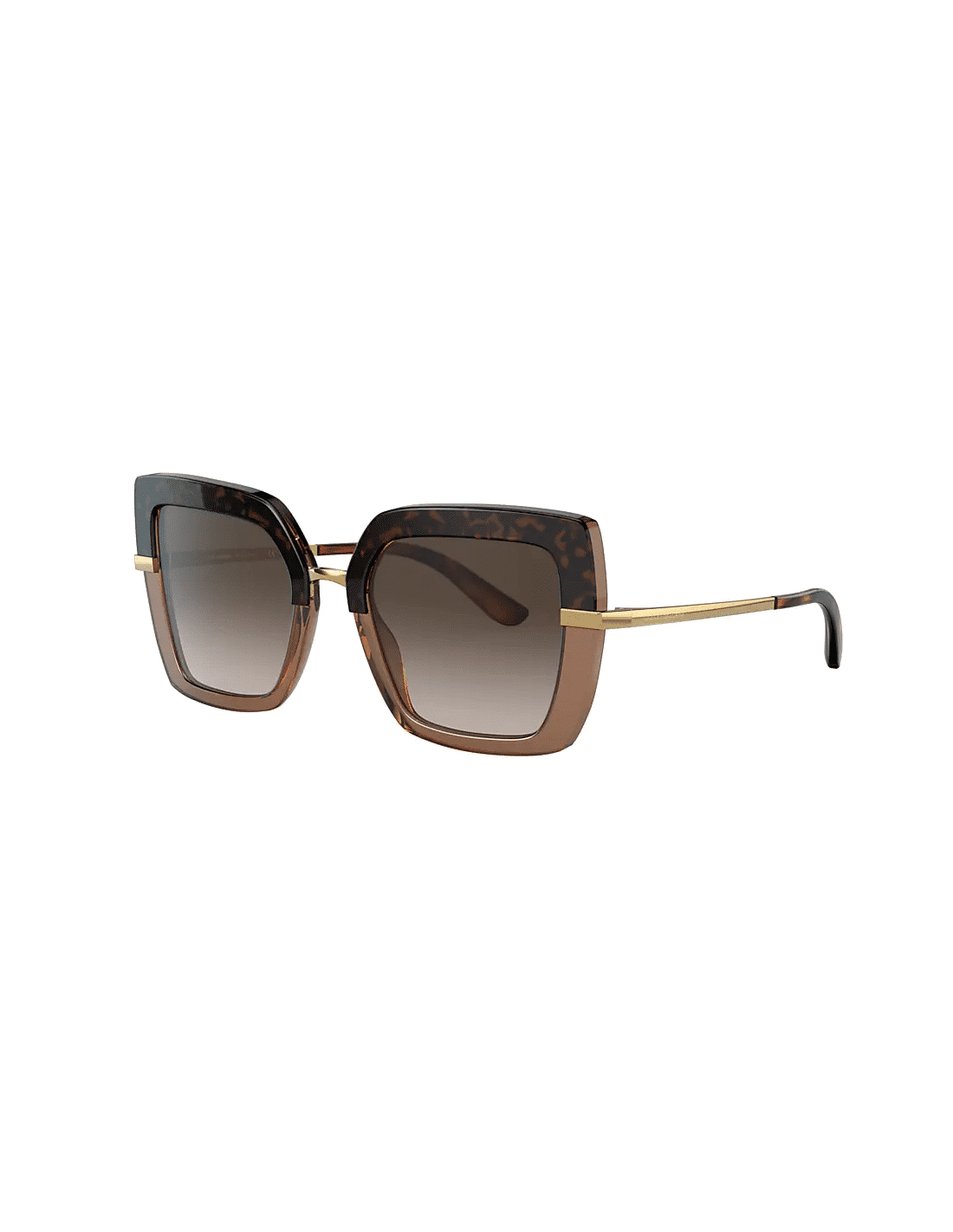 Lentes de sol DG4373 3256/13 Square Shape Cafe Degradado