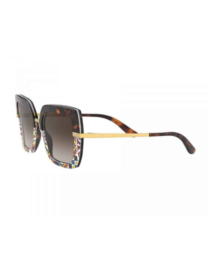 Lentes de sol DG4373 3278/13 Square Shape Cafe Rojo Dorado