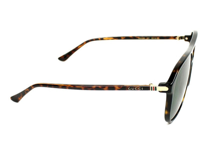 Lentes de sol GG0016S 007 Square Shape Carey Negro Acetato