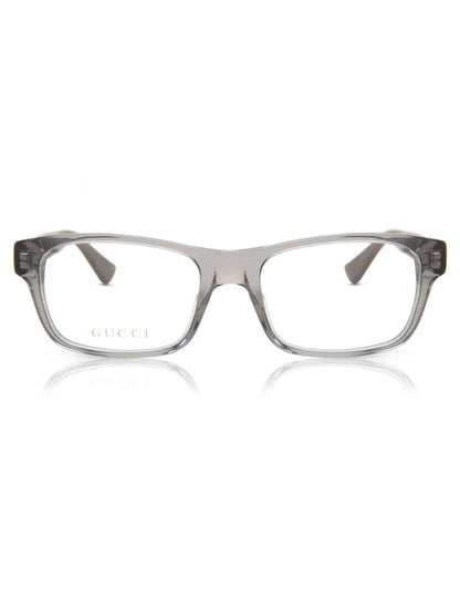 Lentes oftálmicos GG0006O 004 Square Shape Gris Transparente Rojo