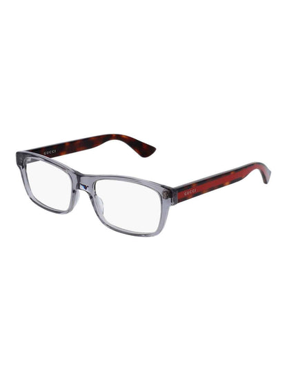 Lentes oftálmicos GG0006O 004 Square Shape Gris Transparente Rojo