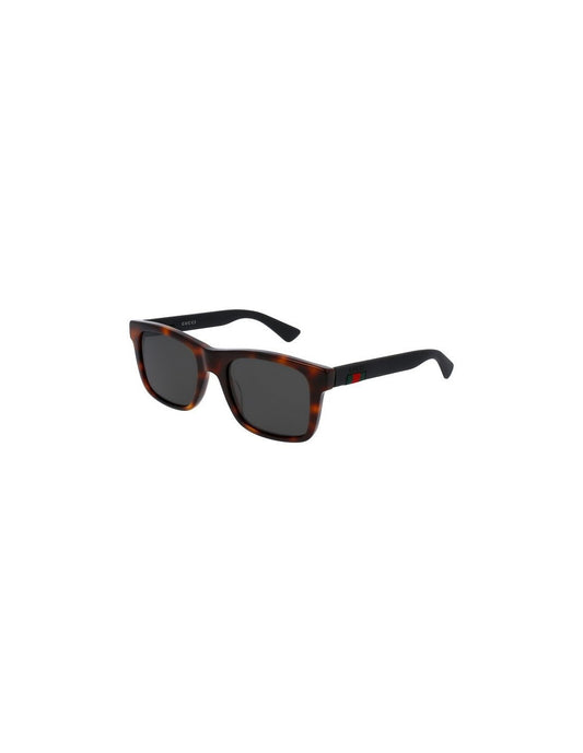 Lentes de sol GG0008S 006 Square Shape Acetato Carey Negro Mate