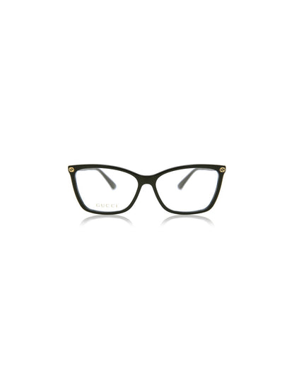 Lentes oftálmicos GG0025O 001 Square Negro Dorado