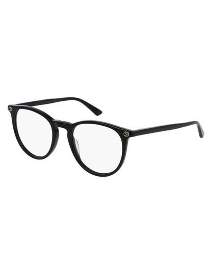 Lentes oftálmicos GG0027O 001 Round Acetato Negro Dorado