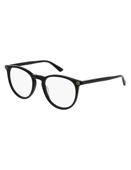Lentes oftálmicos GG0027O 001 Round Acetato Negro Dorado