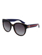 Lentes de sol GG0035S 004 Round Shape Cafe Degradado Carey Azul