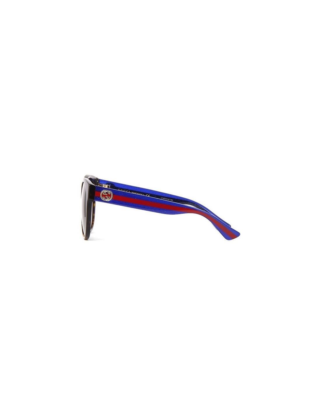 Lentes de sol GG0035S 004 Round Shape Cafe Degradado Carey Azul