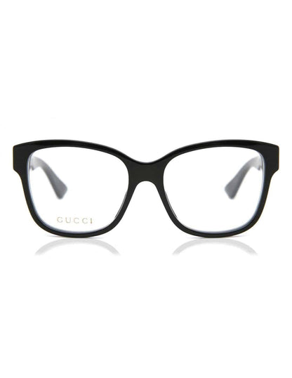 Lentes oftálmicos GG0038O 001 Square Negro Dorado