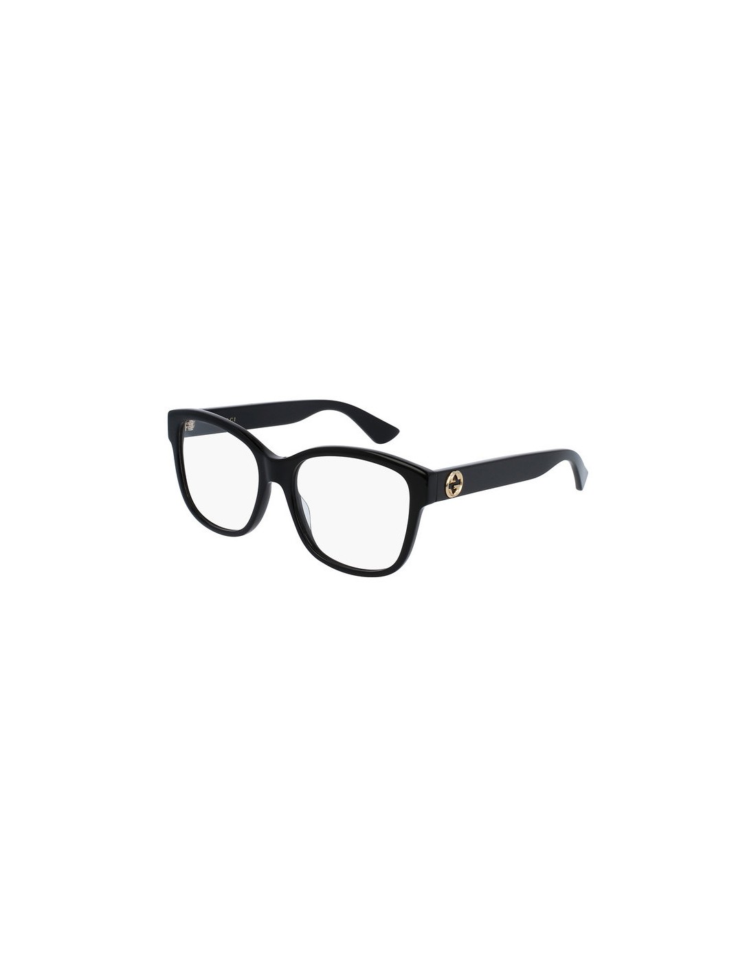 Lentes oftálmicos GG0038O 001 Square Negro Dorado