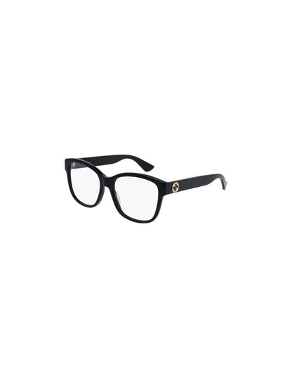 Lentes oftálmicos GG0038O 001 Square Negro Dorado