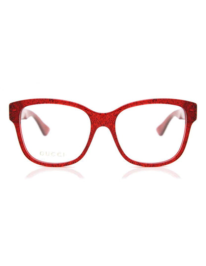Lentes oftálmicos GG0038O 004 Square Terracota Rojo