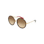 Lentes de sol GG0061S 013 Round Double Bridge Cafe Degradado Carey