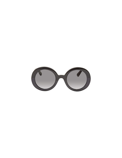 Lentes de sol GG0319S 001 Oval Round Fashion Negro Degradado Clasico
