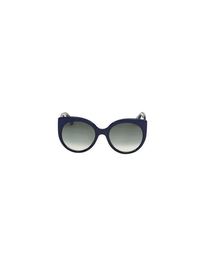 Lentes de sol GG0325S 008 Round Acetato Azul Marino Degradado
