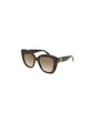 Lentes de sol GG0327S 002 Square Oversized Carey Cafe Degradado